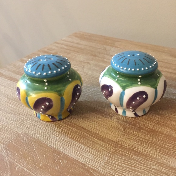 Anthropologie Other - Anthropologie. Colorful Salt & Pepper Shakers.